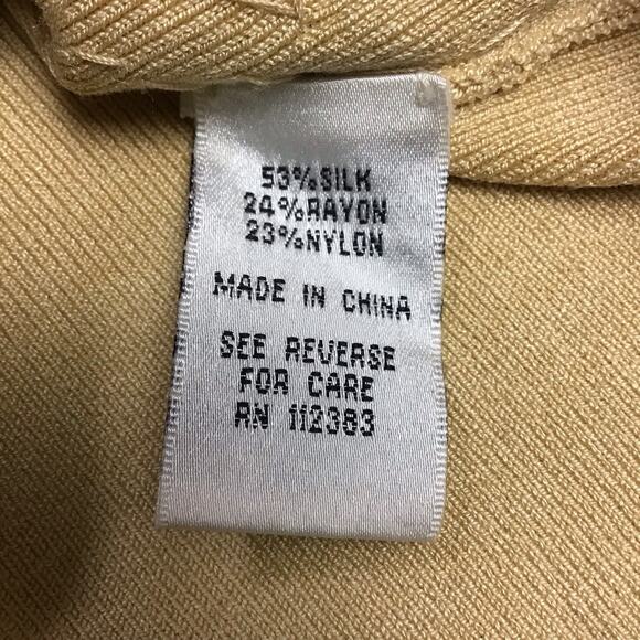 Reba Women’s Gold Sequin Knit Sleeveless Tank Top Blouse Size Large - Picture 5 of 13